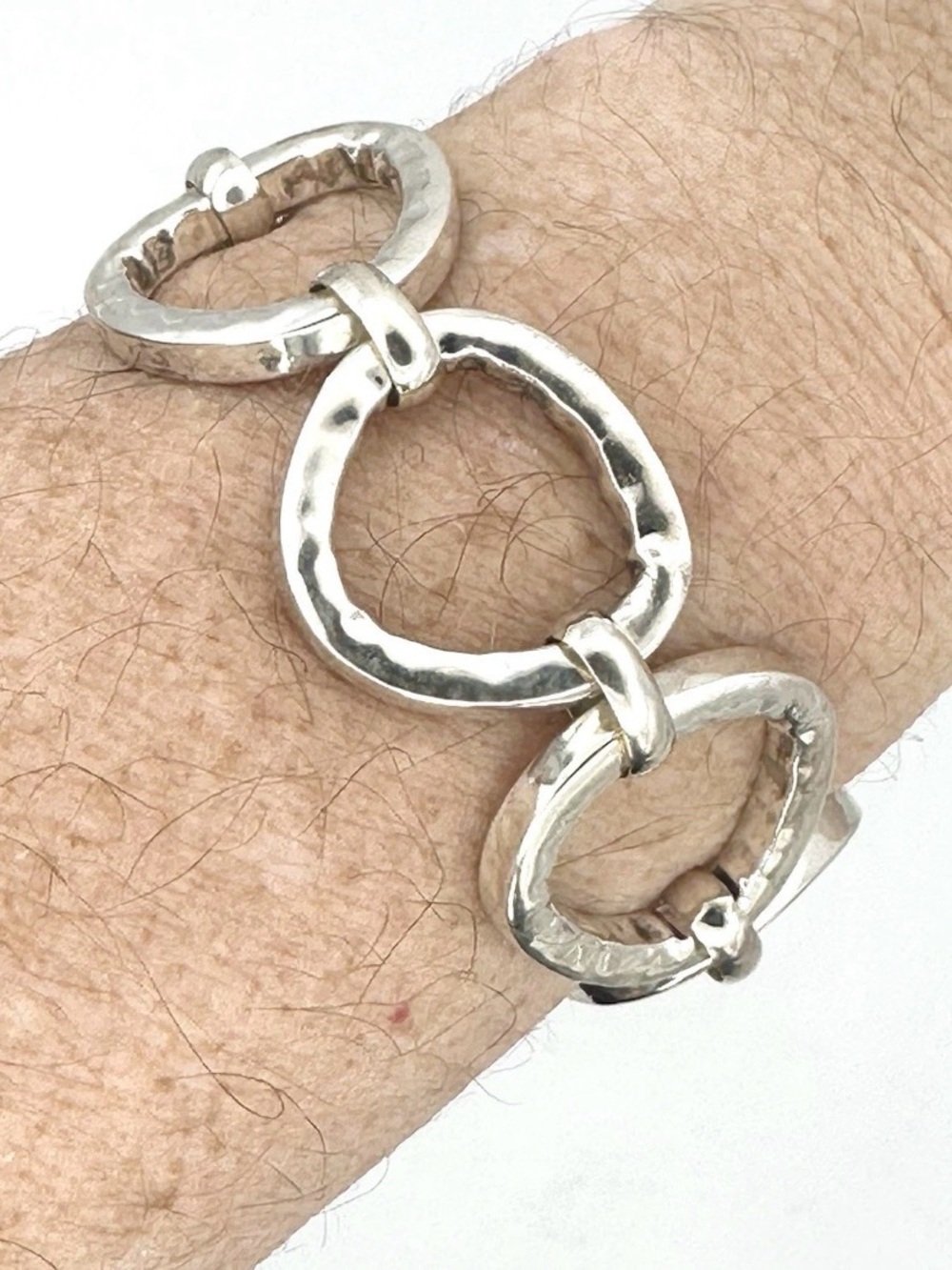 Silpada Retired B2709 “ Silver Rush” Sterling Silver Link Toggle Bracelet - Picture 5 of 5